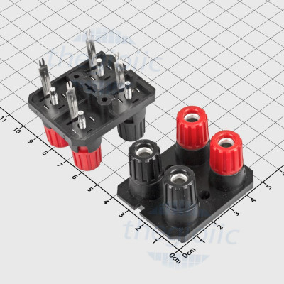 WP4-10 Đầu Nối, Trạm Kẹp Loa Cái 4 Đầu Nối Dây 2 Hàng 10A