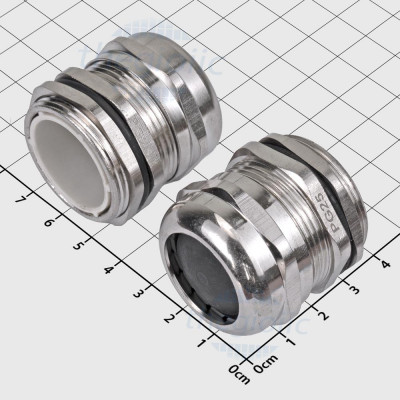 PG25 Ốc Siết Cáp Kim Loại Chống Nước IP68 Có Đai Ốc