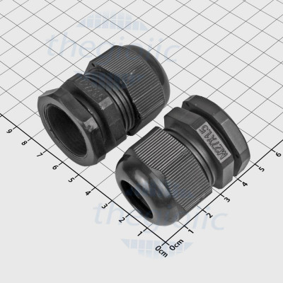 M27x1.5 Ốc Siết Cáp Nhựa Chống Nước IP68 Có Đai Ốc Màu Đen