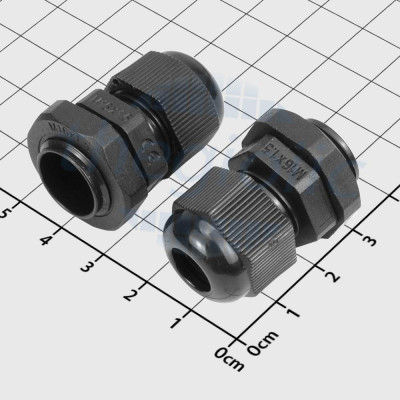 M16x1.5 Ốc Siết Cáp Nhựa Chống Nước IP68 Có Đai Ốc Màu Đen