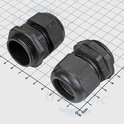 M32x1.5 Ốc Siết Cáp Nhựa Chống Nước IP68 Có Đai Ốc Màu Đen