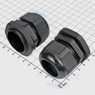 M36x1.5 Ốc Siết Cáp Nhựa Chống Nước IP68 Có Đai Ốc Màu Đen