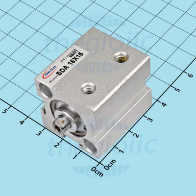 SDA16X15 Xi Lanh Khí Nén Đường Kính 16mm, Hành Trình 55mm