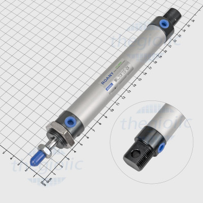 MAL20X100 Xi Lanh Khí Nén Tròn Đường Kính 20mm, Hành Trình 100mm