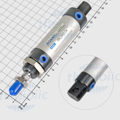 MAL25X25 Xi Lanh Khí Nén Tròn Đường Kính 25mm, Hành Trình 25mm