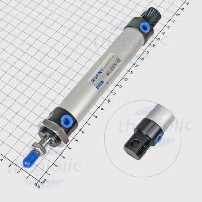 MAL20X75 Xi Lanh Khí Nén Tròn Đường Kính 20mm, Hành Trình 75mm