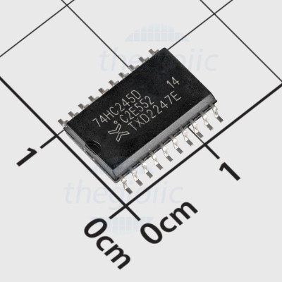 74HC245D,653 IC Bus Transceiver Non-Inverting 8 Bit, 3-State 20-SOIC