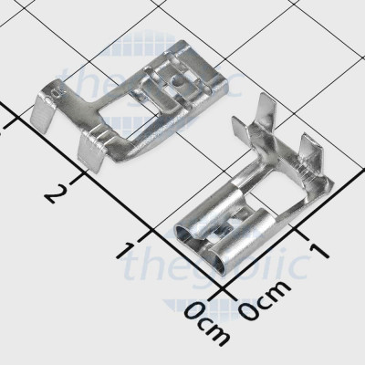 Đầu Cosse 6.3mm Bấm Dây Cái FDD Cong Chữ L Mạ Thiếc