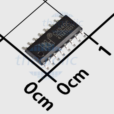 CH340C IC USB Transceiver 2Mbps 16-SOP