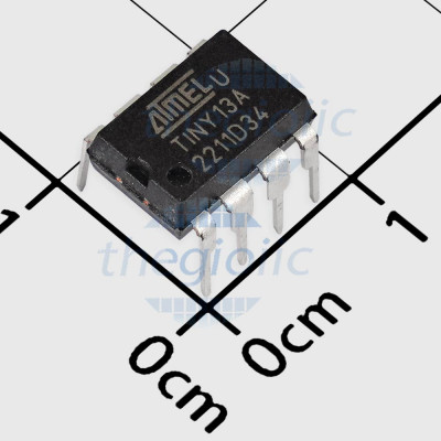 ATTINY13A-PU,8-Bit  AVR Microcontroller, 20MHz, 1KB FLASH, 8-DIP