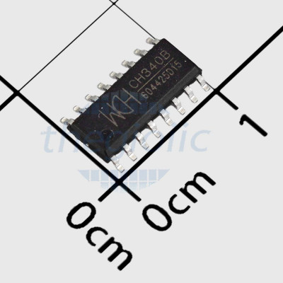 CH340B IC USB Transceiver 2Mbps, 16-SOP