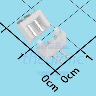 Đầu EH2.54mm 2 Chân Cong Xuyên Lỗ