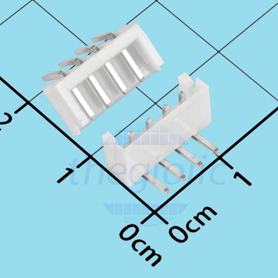 Đầu EH2.54mm 4 Chân Cong Xuyên Lỗ