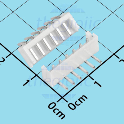 Đầu EH2.54mm 6 Chân Cong Xuyên Lỗ