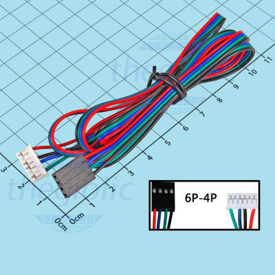 Dây Nối Động Cơ Bước Dupont 2.54mm Nối PH2.0mm Dài 1m