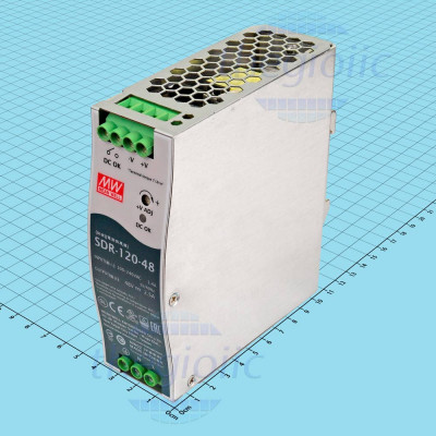 SDR-120-48 Nguồn Mean Well Gắn Ray 48V 2.5A