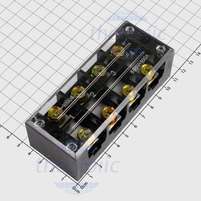 TBC10004 Cầu Đấu Điện, Terminal Khối Tủ Điện 4 Cực 100A 600V Cỡ Dây 2.5-16mm2