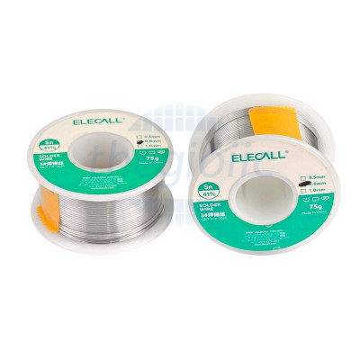 Thiếc Hàn Elecall 0.8 Sn41 Pb59 75G