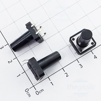 Nút Nhấn 12x12mm Cao 18mm 4 Chân Xuyên Lỗ