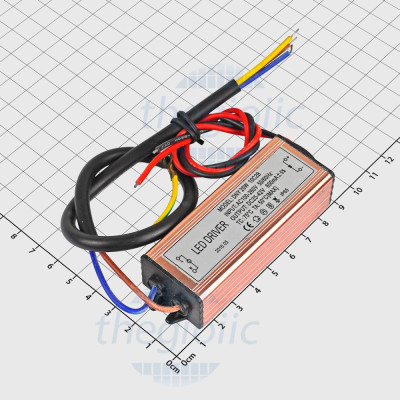 Bộ Nguồn LED 20W Chống Nước, Vào 100~260VAC, Ra 25~42VDC, 600mA