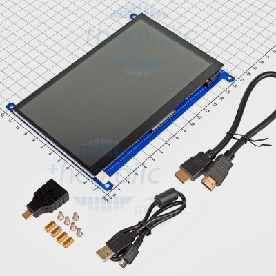 LCD (C) 7inch HDMI 1024×600 IPS Cảm Ứng Điện Dung, SKU: 11199