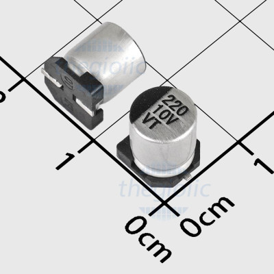 Tụ Nhôm SMD 220uF 10V 6.3x5.4mm