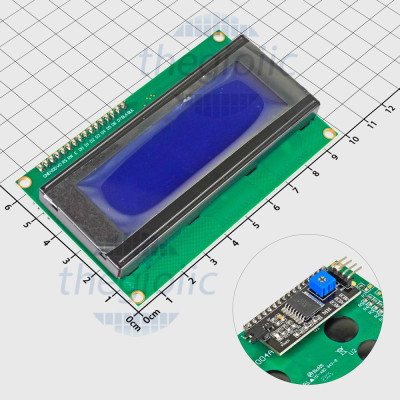 LCD 2004 Nền Xanh Dương Chữ Trắng 5V Kèm I2C Driver