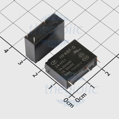 HF46F-G 24-HS1 Rơ Le 24VDC 7A SPST-NO 4 Chân