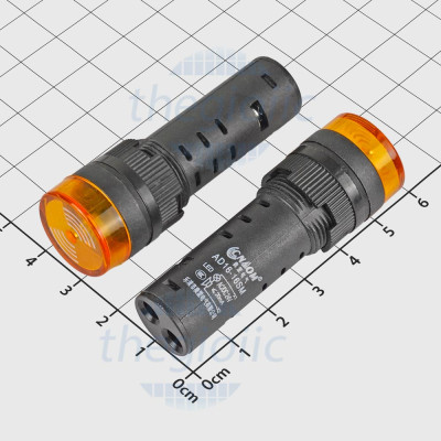 AD16-16SM Đèn Còi Báo Màu Vàng 16mm 24V