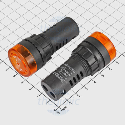 AD16-22SM Đèn Còi Báo Màu Vàng 22mm 24V