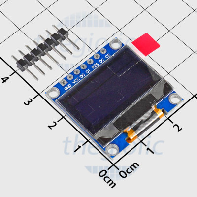 LCD OLED SSD1306 0.96inch 128x64 Chữ Vàng Xanh Dương 7 Chân Giao Tiếp SPI