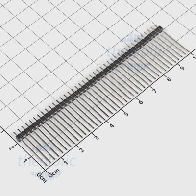 Hàng Rào Đực Đơn 2.54mm 40 Chân 1 Hàng Cao 25mm Xuyên Lỗ