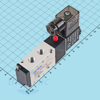 4V210-06-12 Van Khí Nén Điện Từ 12VDC 5 Cổng 2 Vị Trí