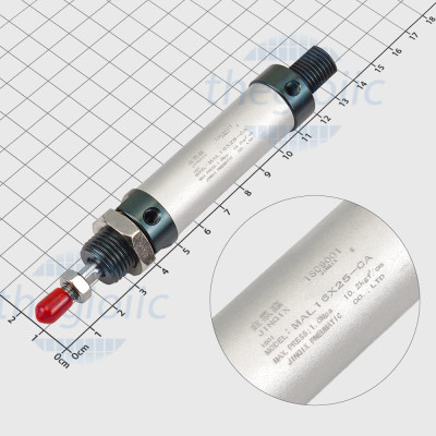 MAL16X25 Xi Lanh Khí Nén Tròn Đường Kính 16mm, Hành Trình 25mm