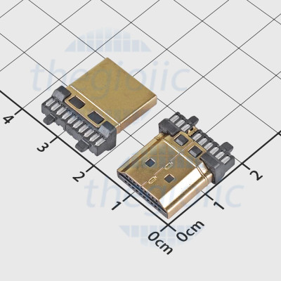 Cổng HDMI Đực Type A 19 Chân Thẳng Hàn Dây