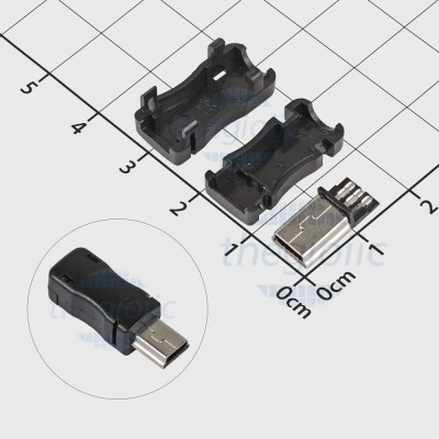 Cổng USB Mini-B Đầu Đực 5 Chân Hàn Dây