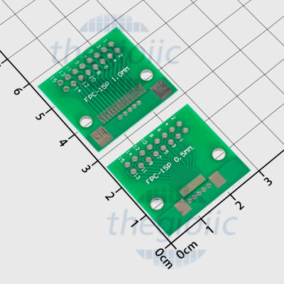 FPC-15P Đế Ra Chân Cổng FFC/FPC 0.5mm 1.0mm Sang 2.54mm