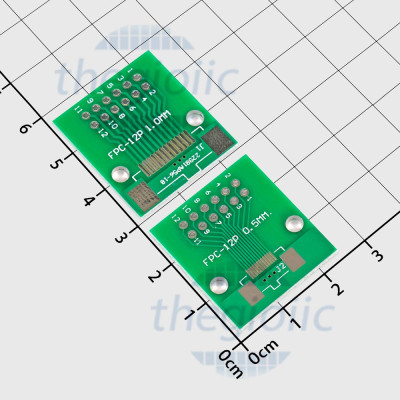 FPC-12P Đế Ra Chân Cổng FFC/FPC 0.5mm 1.0mm Sang 2.54mm