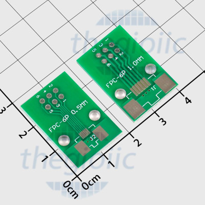 FPC-6P Đế Ra Chân Cổng FFC/FPC 0.5mm 1.0mm Sang 2.54mm