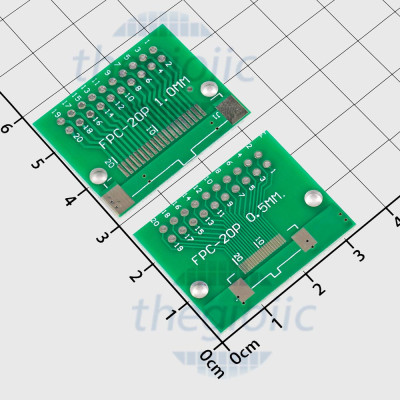 FPC-20P Đế Ra Chân Cổng FFC/FPC 0.5mm 1.0mm Sang 2.54mm