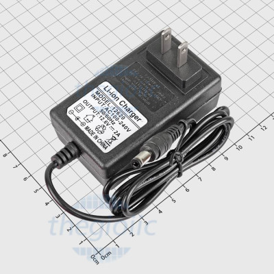 Adapter Sạc Pin 3S 12.6V 2A Đầu DC 5.5x2.5mm Dài 1m Có LED