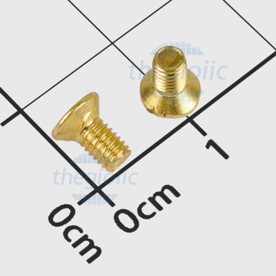 Vít Máy KM M3 x 6mm Đồng Thau