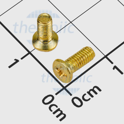 Vít Máy KM M3 x 8mm Đồng Thau