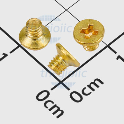 Vít Máy KM M3 x 4mm Đồng Thau