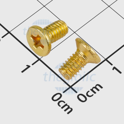 Vít Máy KM M4 x 8mm Đồng Thau