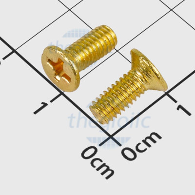 Vít Máy KM M4 x 10mm Đồng Thau