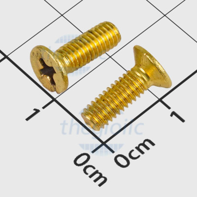 Vít Máy KM M4 x 12mm Đồng Thau