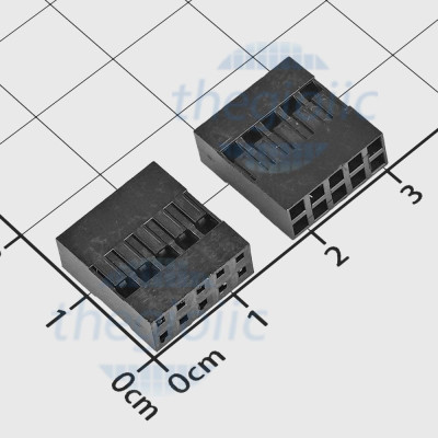Đầu Dupont Cái Đôi 2.54mm 10 Chân 2 Hàng