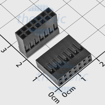 Đầu Dupont Cái Đôi 2.54mm 14 Chân 2 Hàng