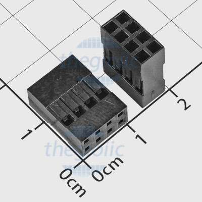 Đầu Dupont Cái Đôi 2.54mm 8 Chân 2 Hàng